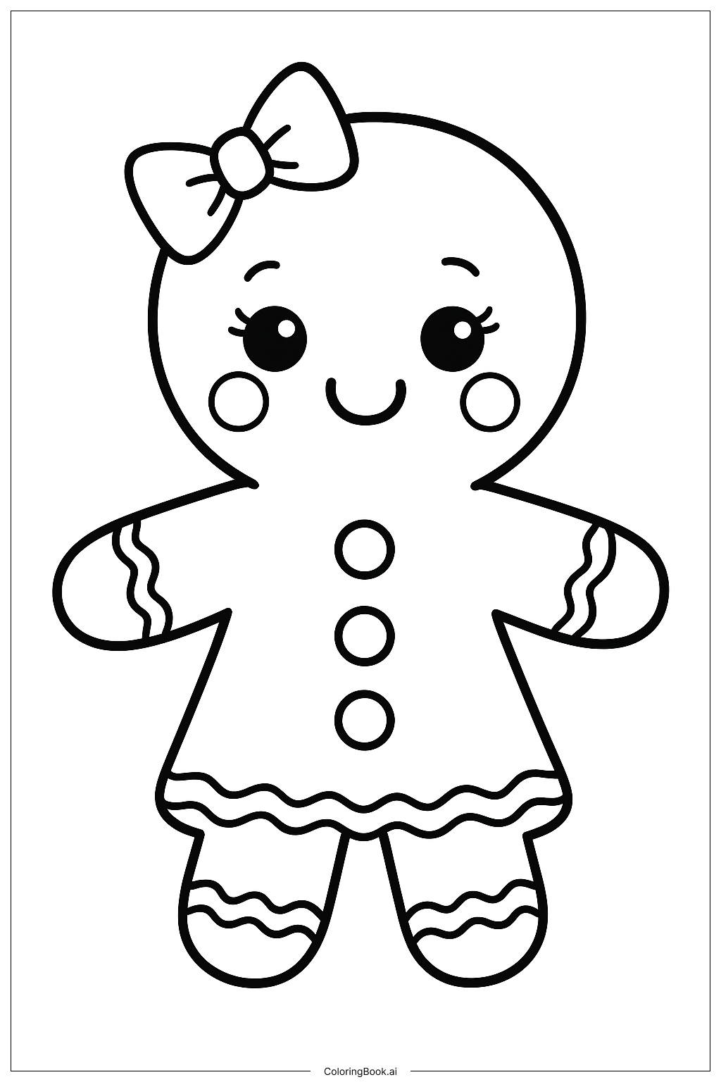 かわいいジンジャーブレッドの女の子