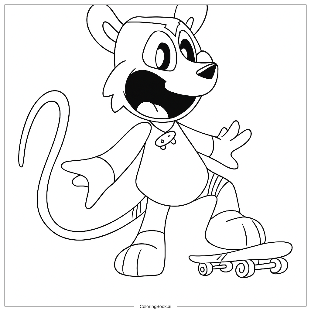 Página para colorir de Blossom O’possum