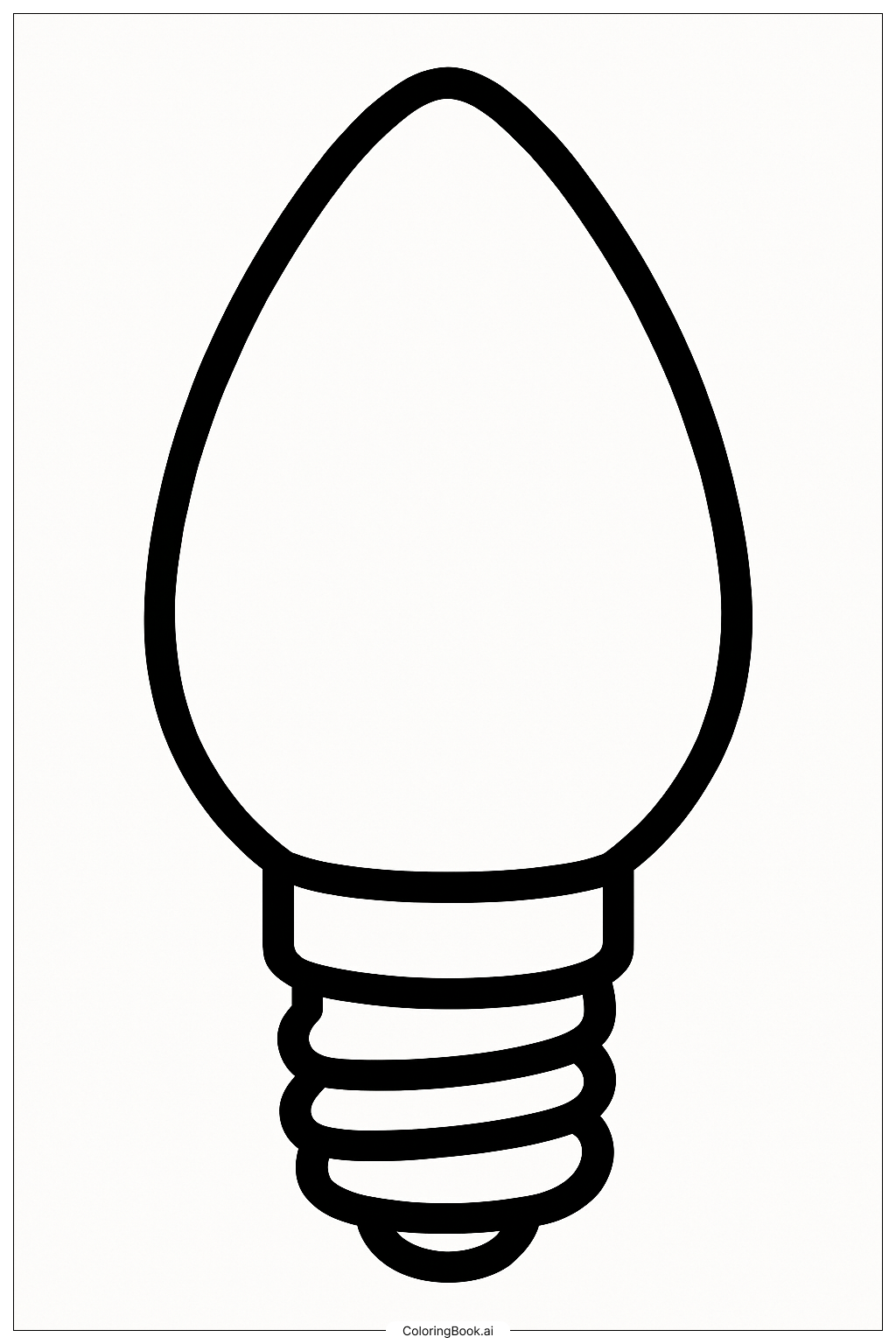  빈티지 크리스마스 전구 색칠공부 페이지 