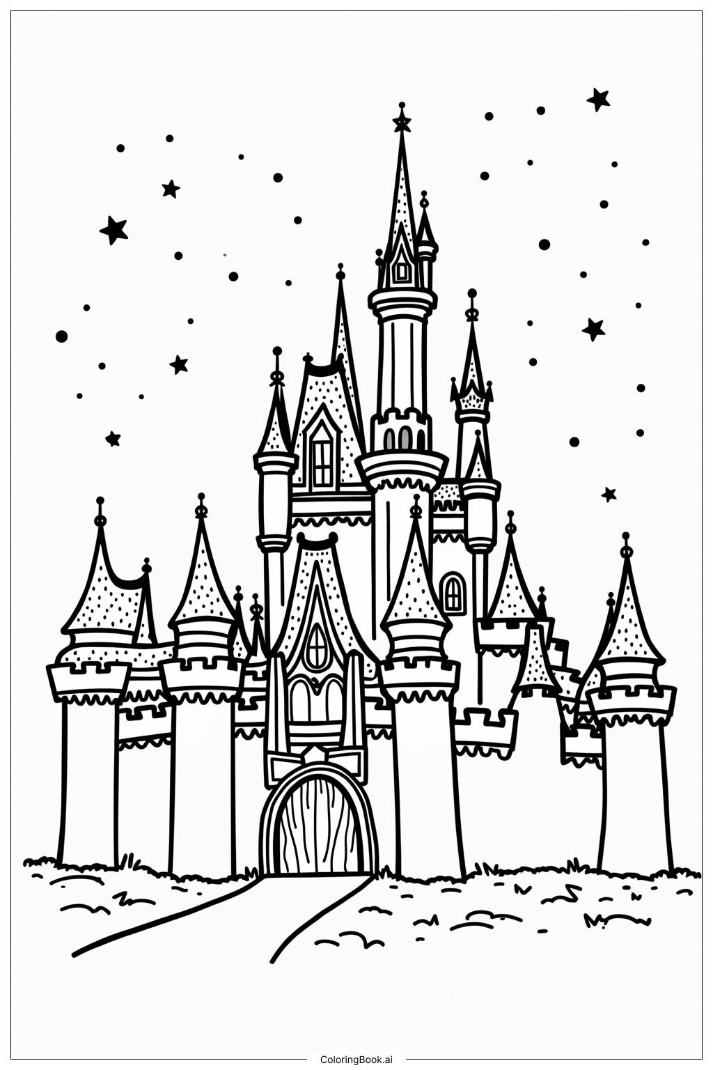 Comment Dessiner Le Chateau Disney FGGGK