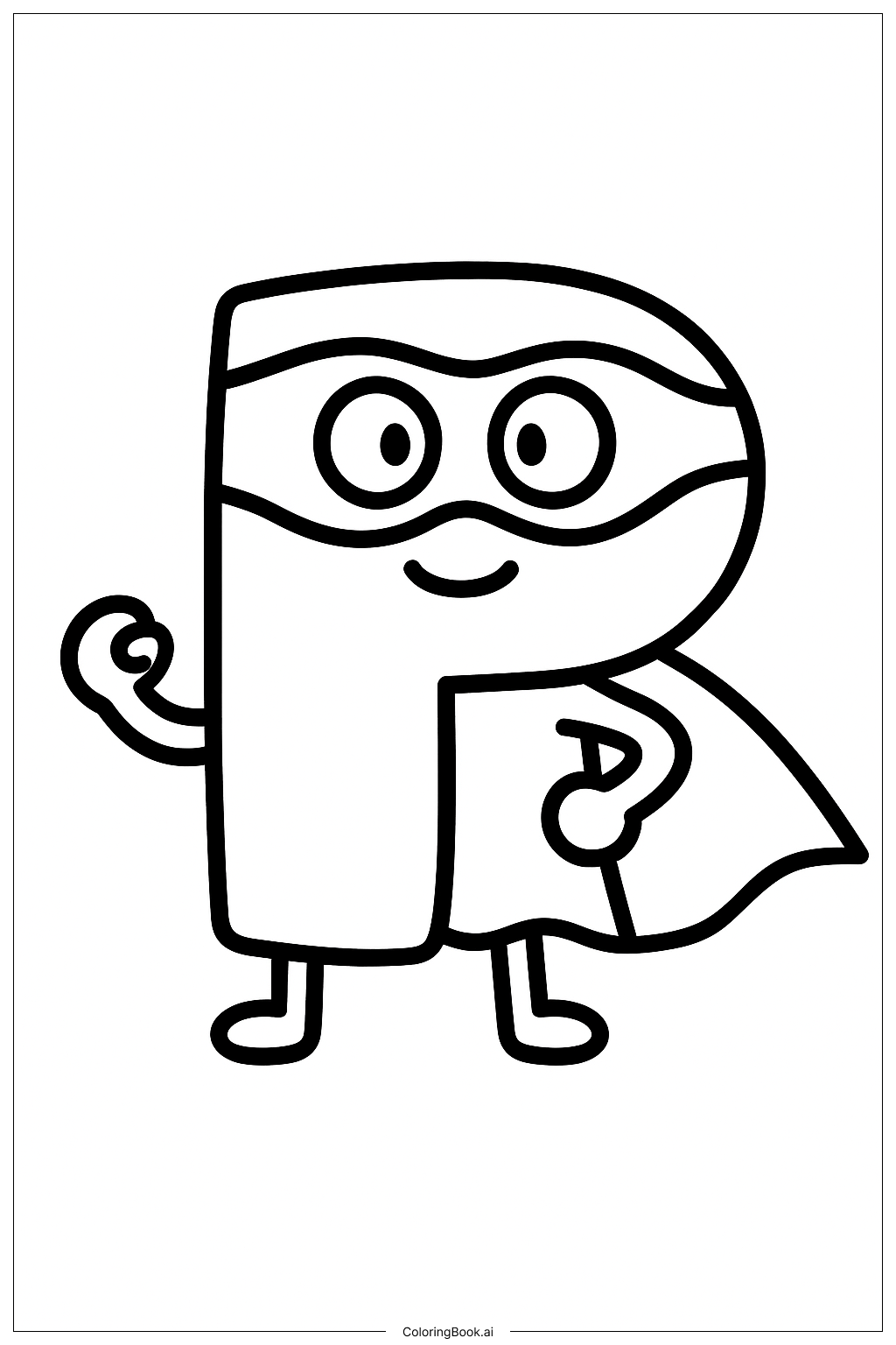 Alphabet Lore Letter P The Hero Coloring Page