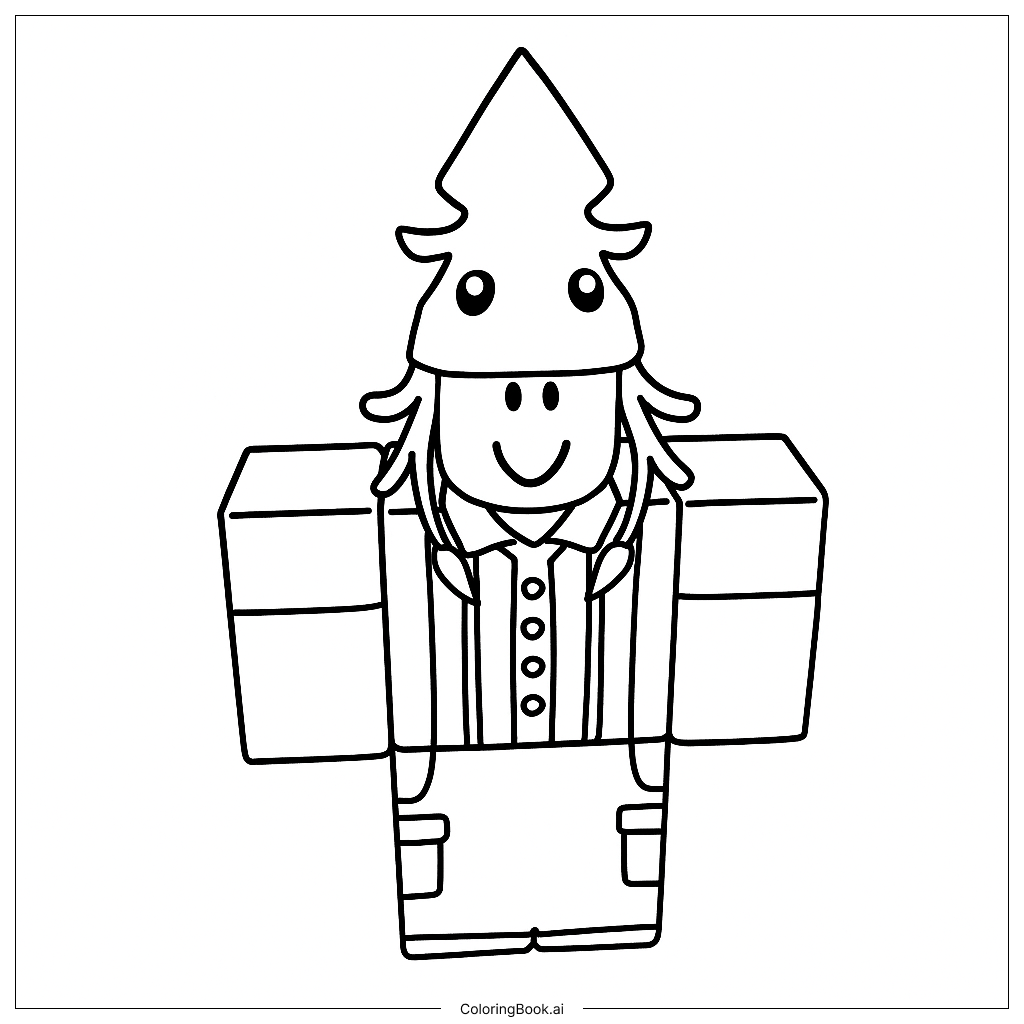 Page de coloriage Squid Kid
