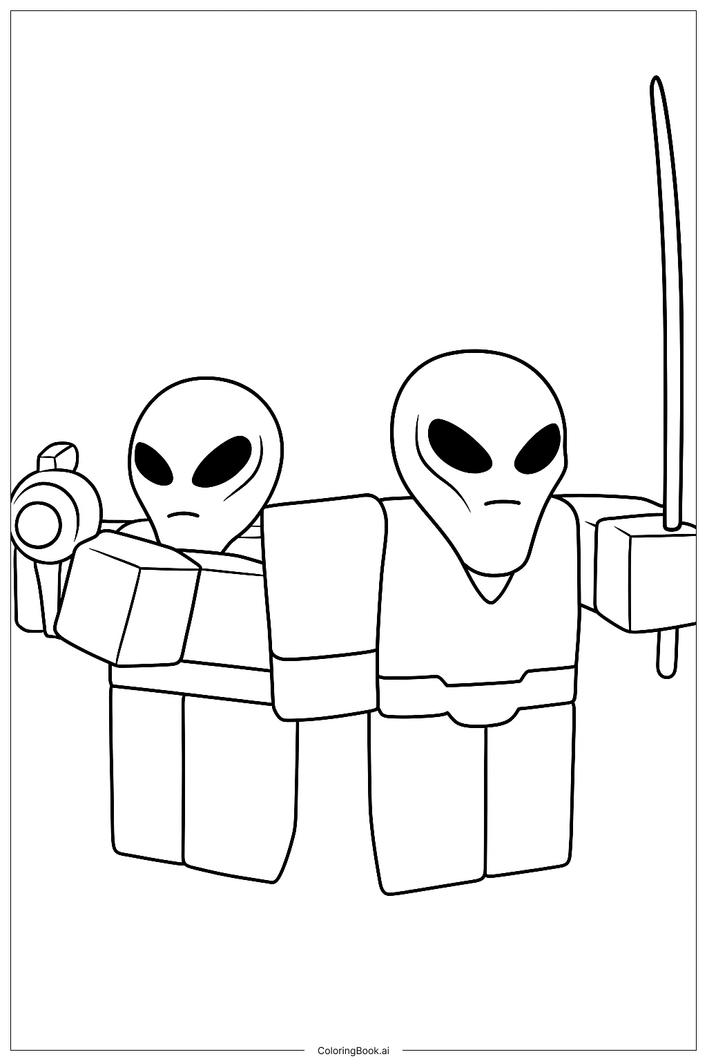 Page de coloriage Aliens