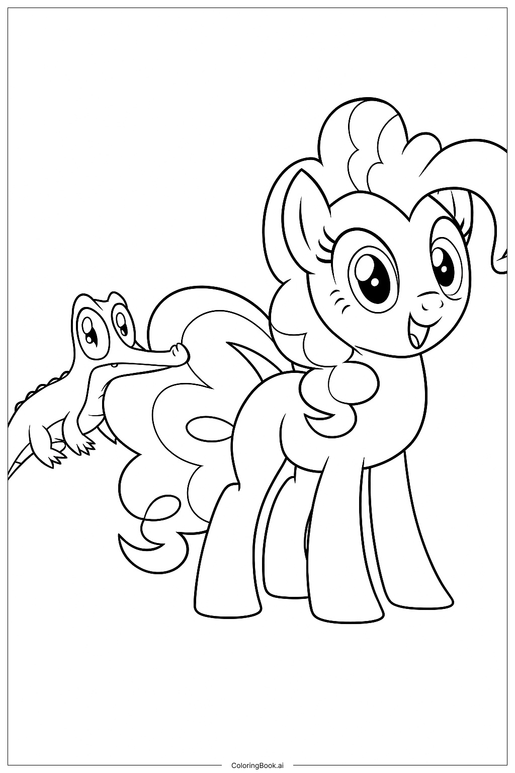  Trang tô màu Pinkie Pie Chi Tiết 