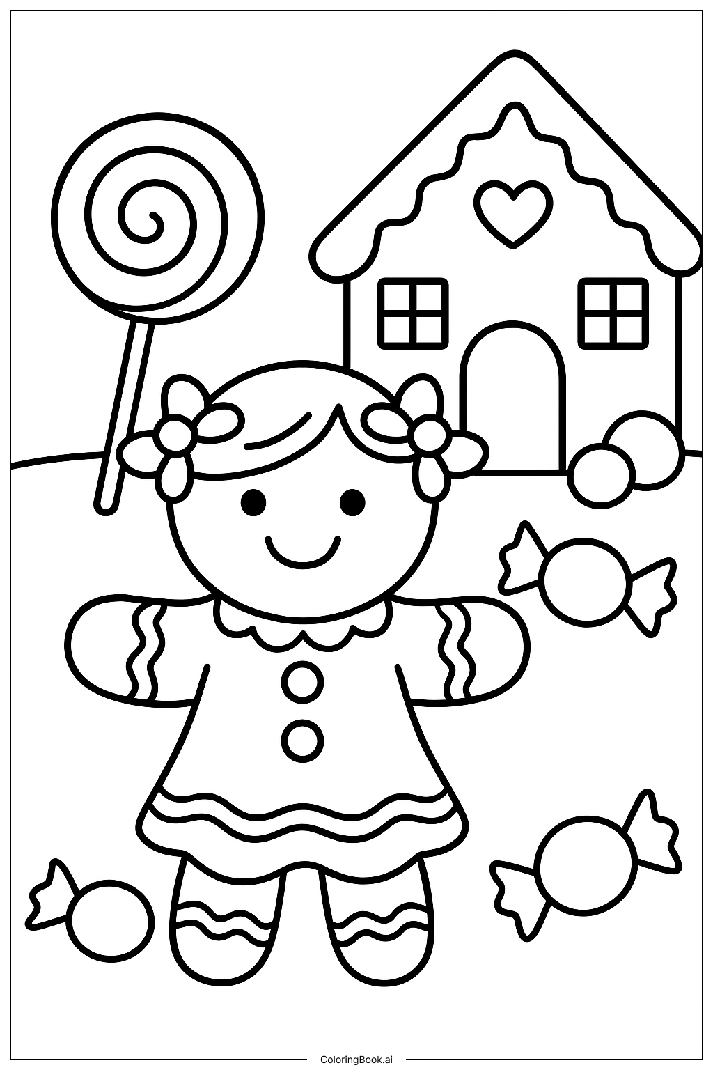 アイシングがのったジンジャーブレッドの女の子