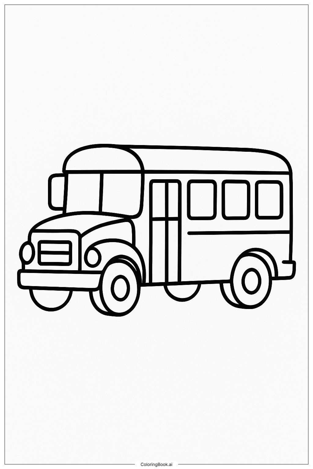 Ein großer gelber Schulbus