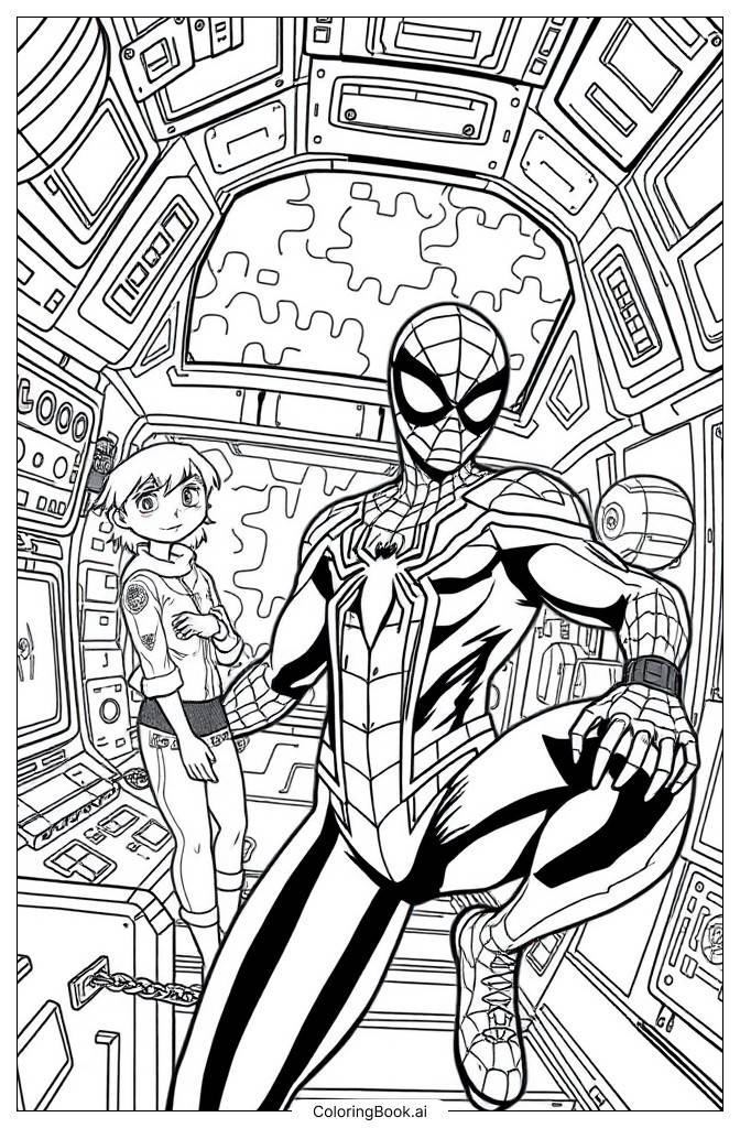  Spider-Man Among Us Coloring Page 