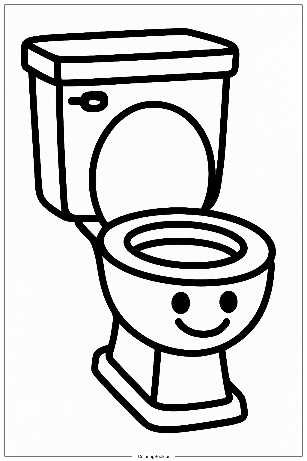 Toilette Skibidi Souriante Simple