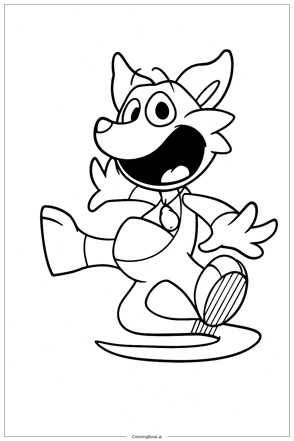 Carring Roo Coloring Page