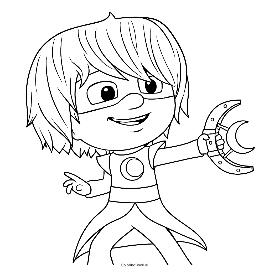 Página para colorir de Luna Girl