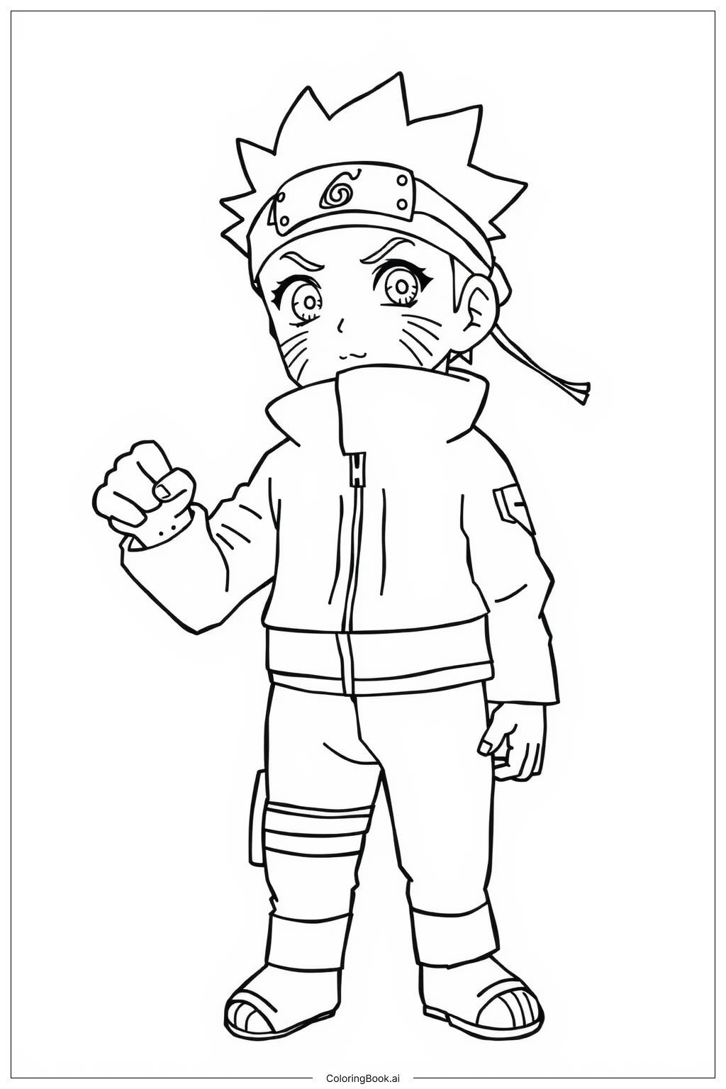  Naruto Overcoming Pain's Destruction Coloring Page 