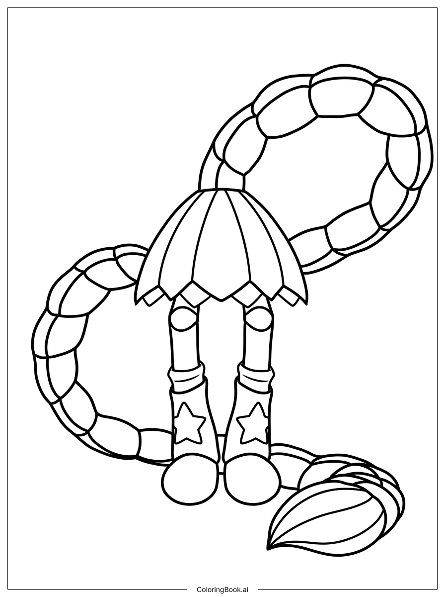  Lily Love Braids braid loops run wild Coloring Page 