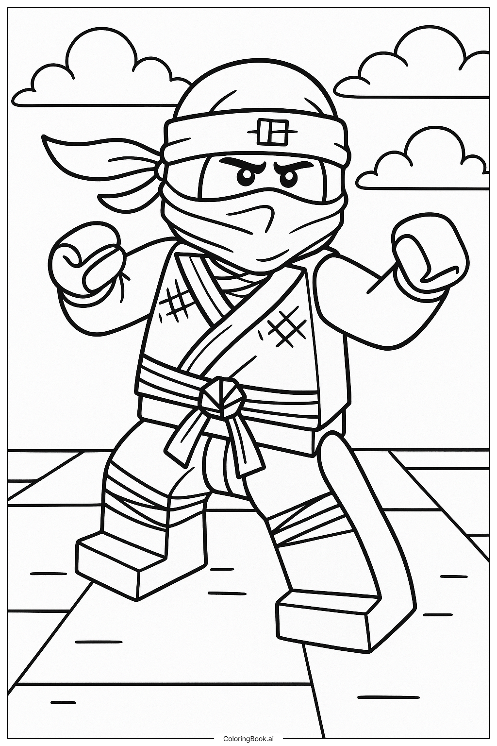  Ninjago Character From The Movie Ausmalseite 