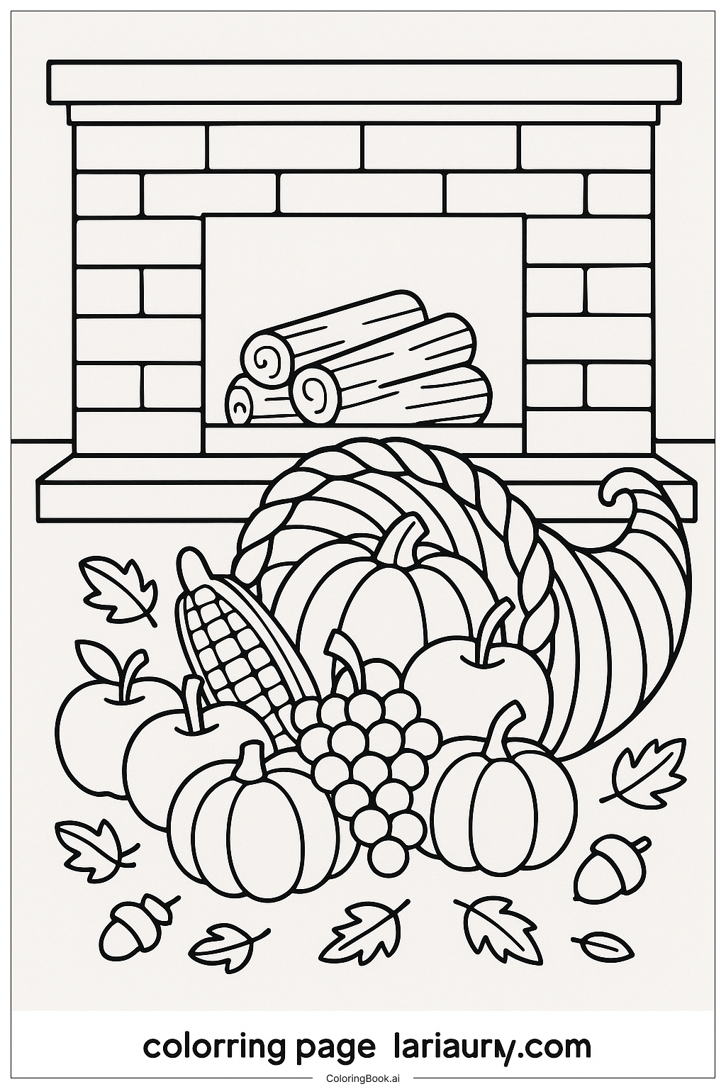 A Cornucopia By The Fireplace
