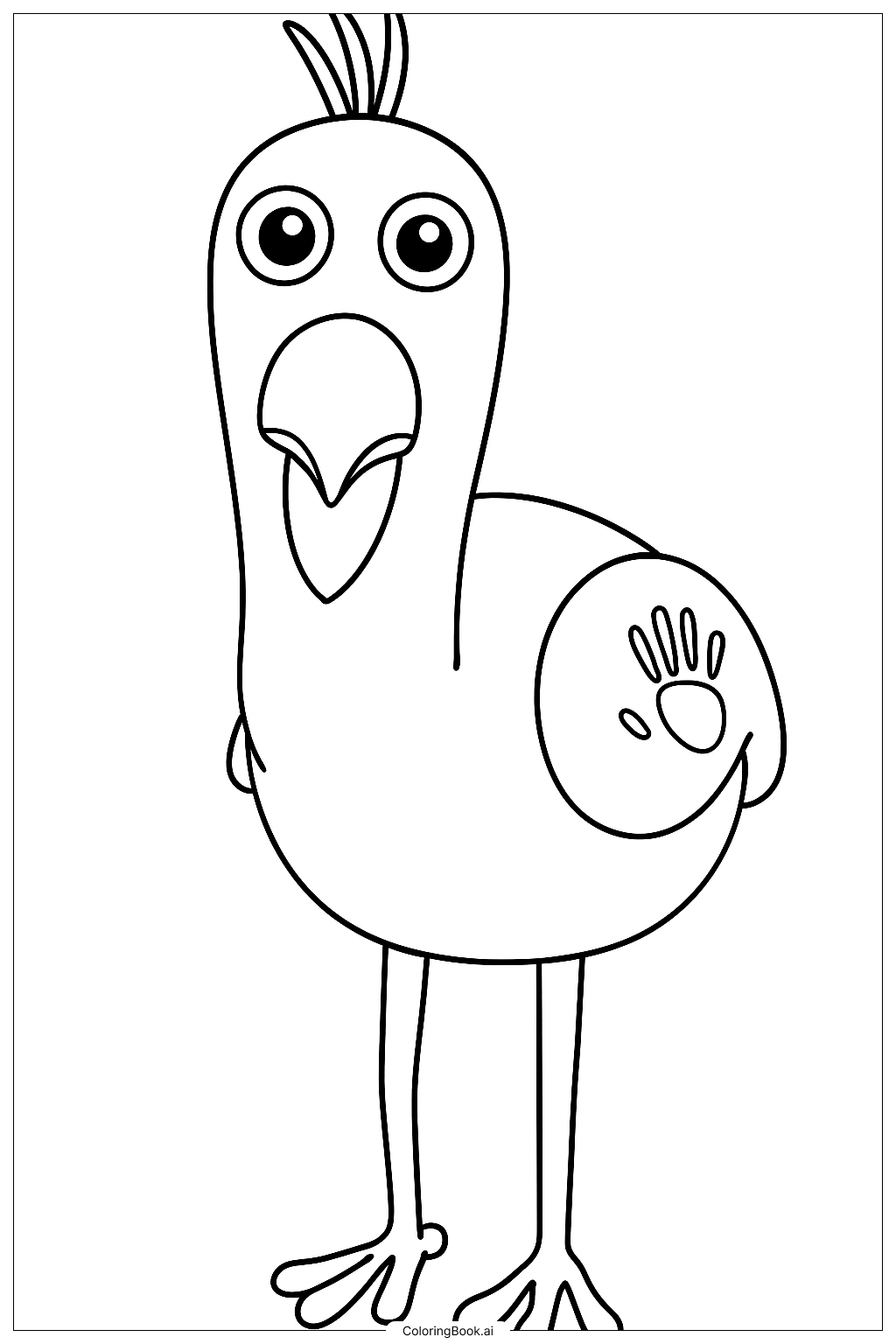  Página para colorear de Pájaro Opila 