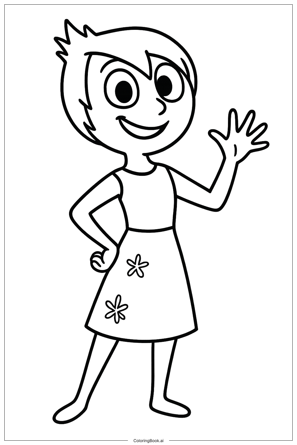 Joy From Inside Out Waving