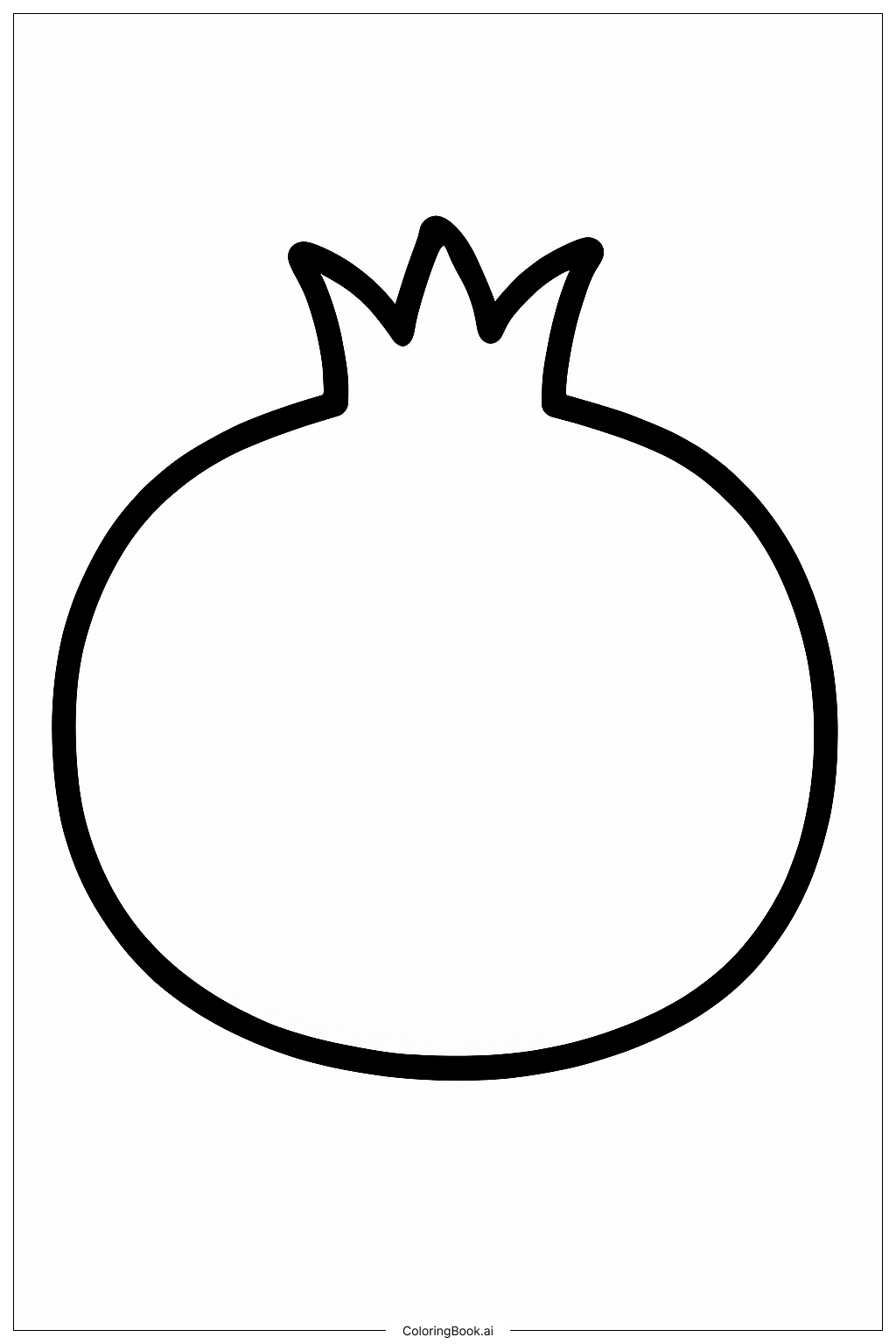  スコットのザクロの果実の塗り絵ページ 