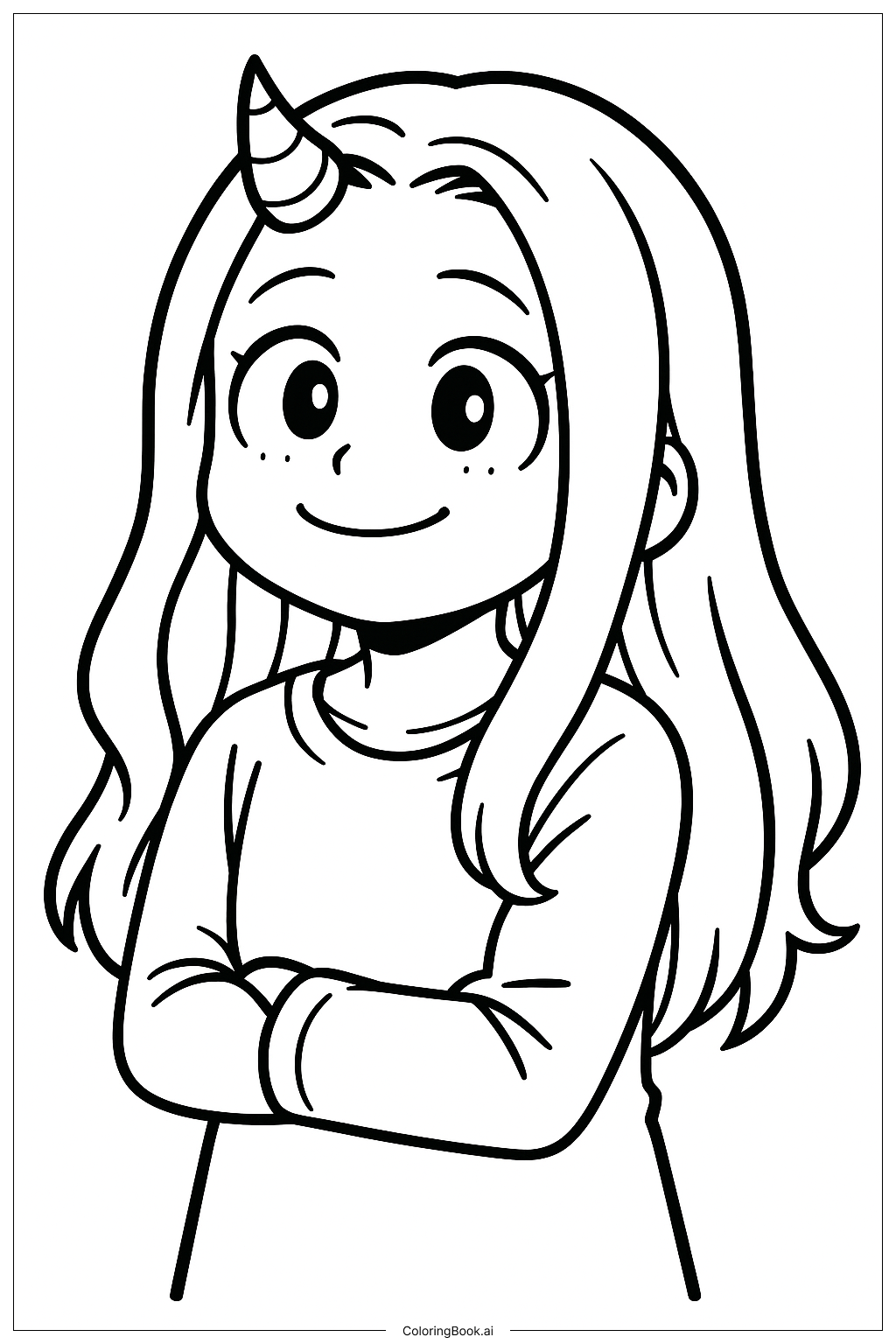  Cute My Hero Academia Eri Smiling Coloring Page 