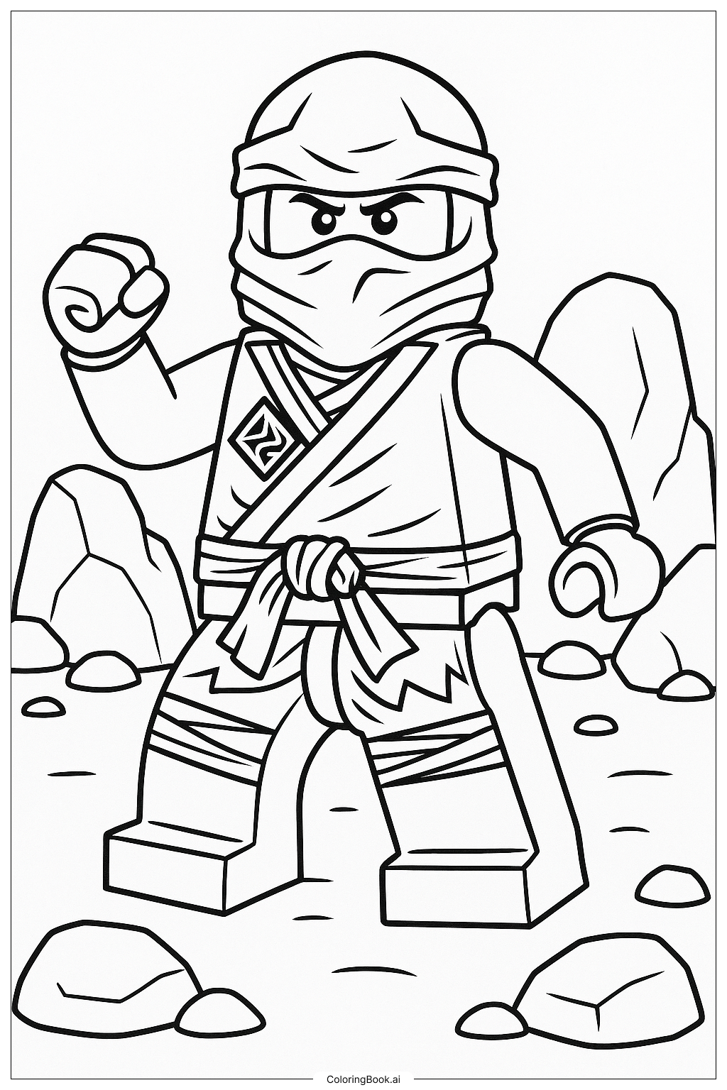  Ninjago Cole Master Of Earth Ausmalseite 