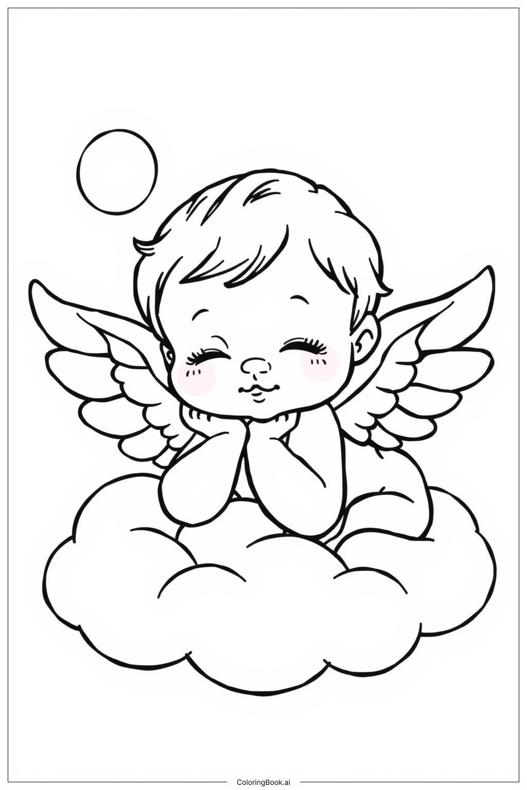  Angel Dust Portrait Smiling Coloring Page 