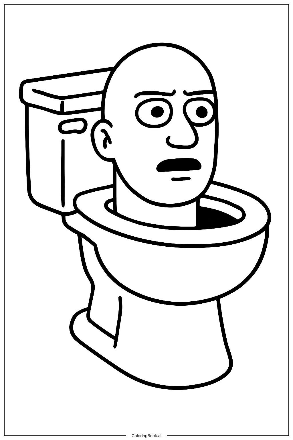 Un simple WC Skibidi qui dépasse