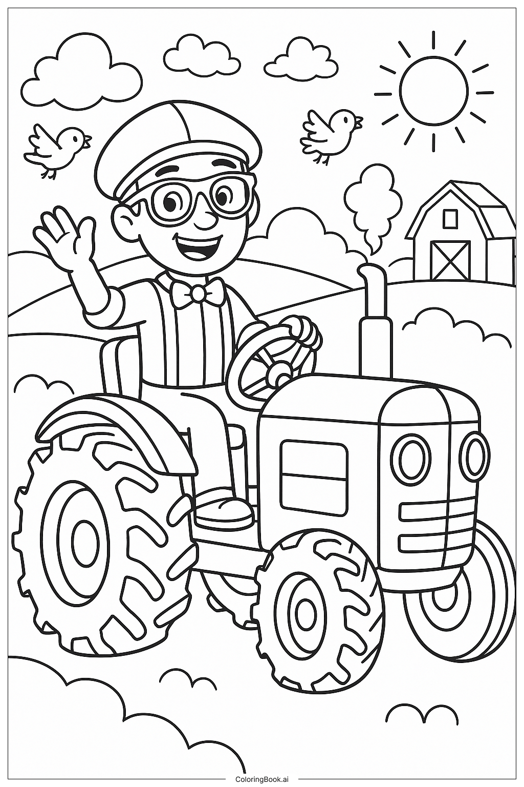 50 Blippi Coloring Pages Free PDF PNG Printables 