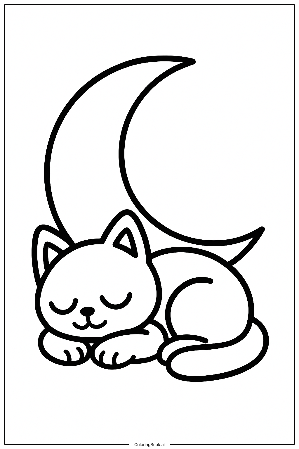  Poppy Playtime Catnap Sleeping In Moonlight Coloring Page 