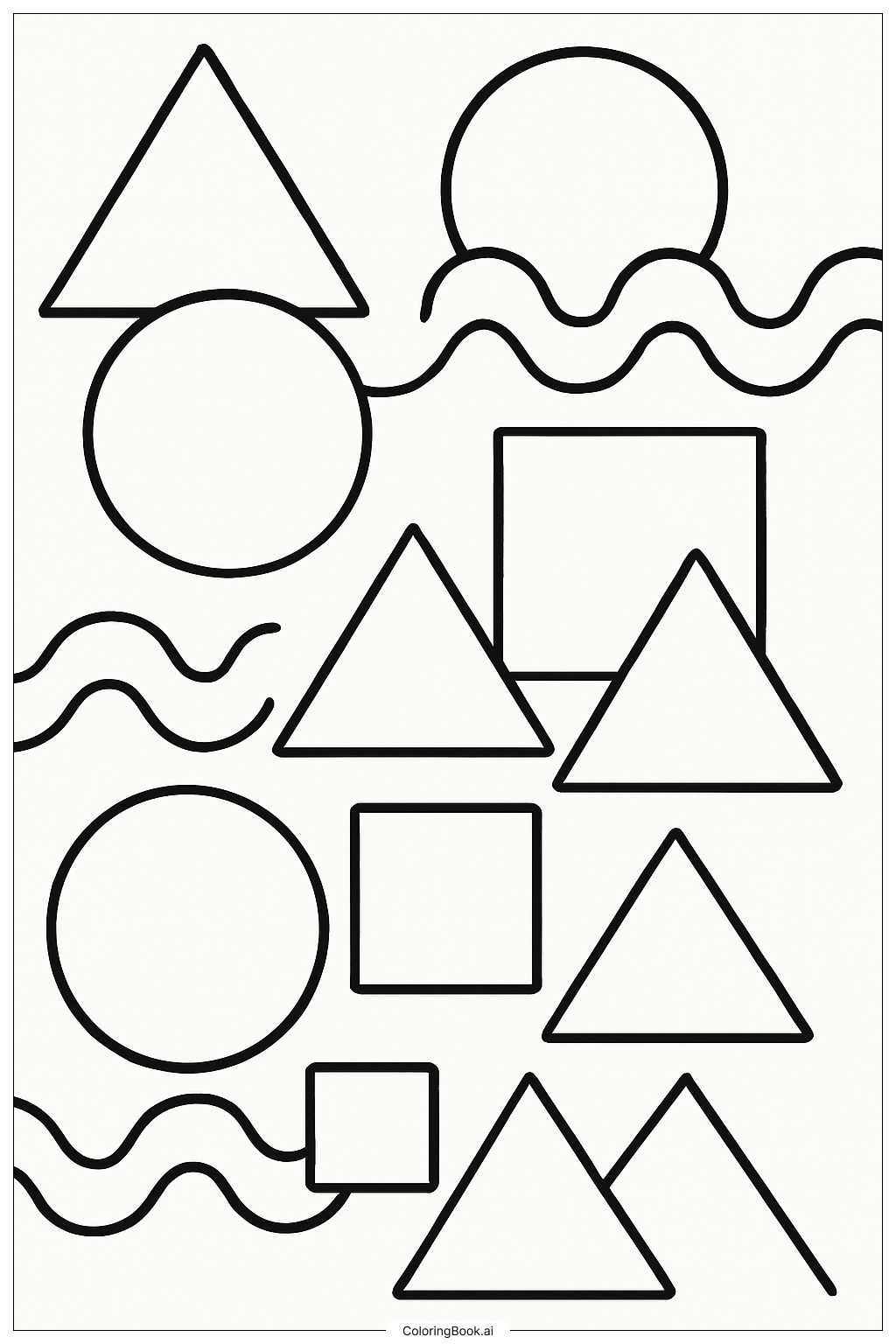  Trang tô màu Hình Học Rực Rỡ Dễ Dàng 