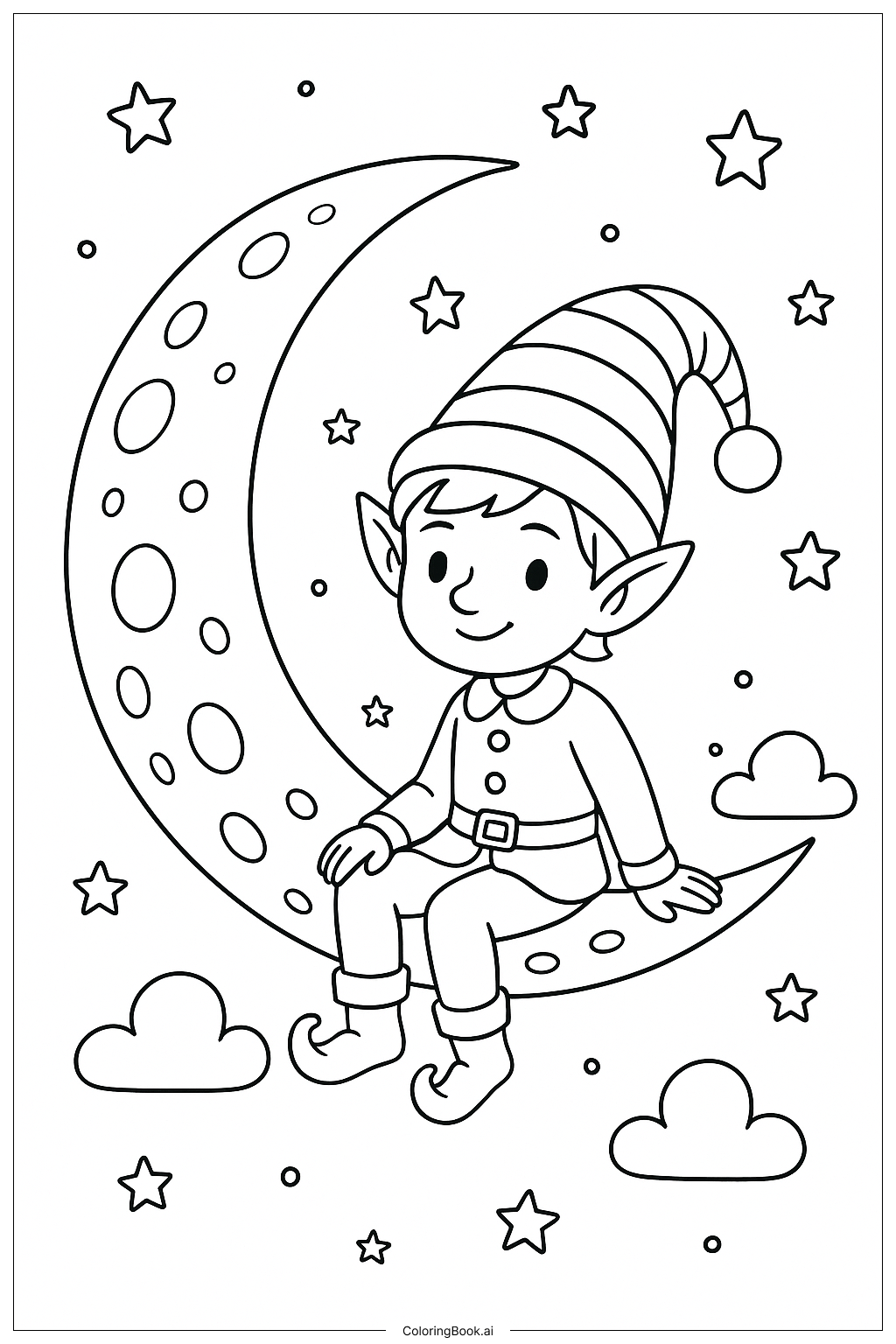 Um Duende Sentado na Lua