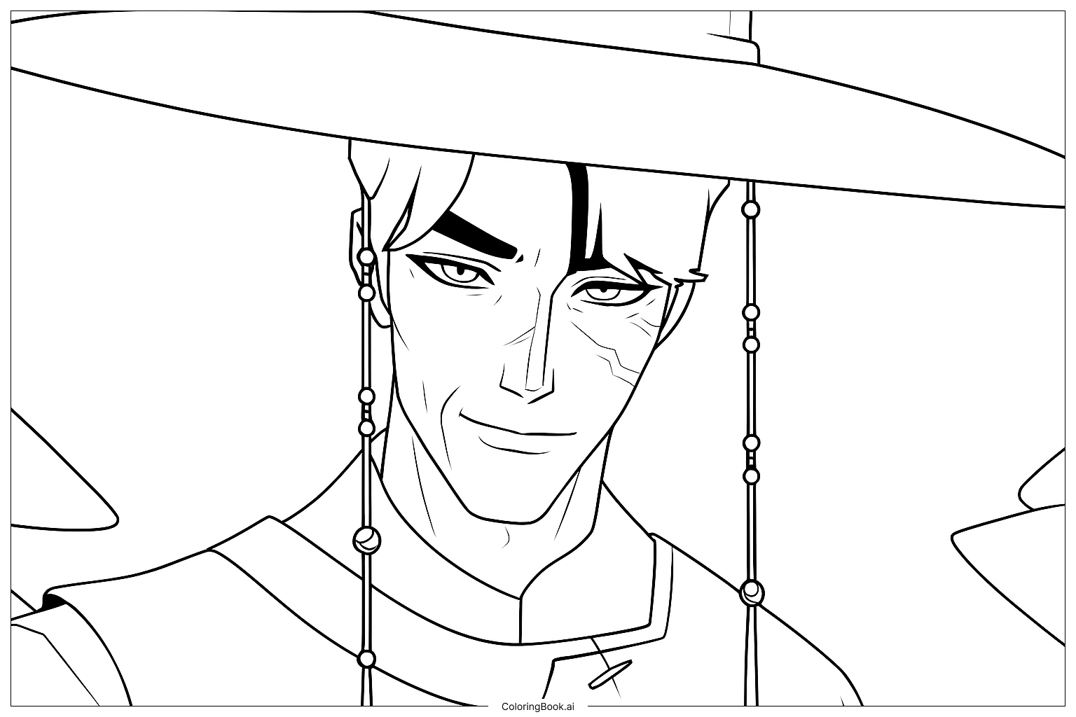  Jinu with smiling Coloring Page 