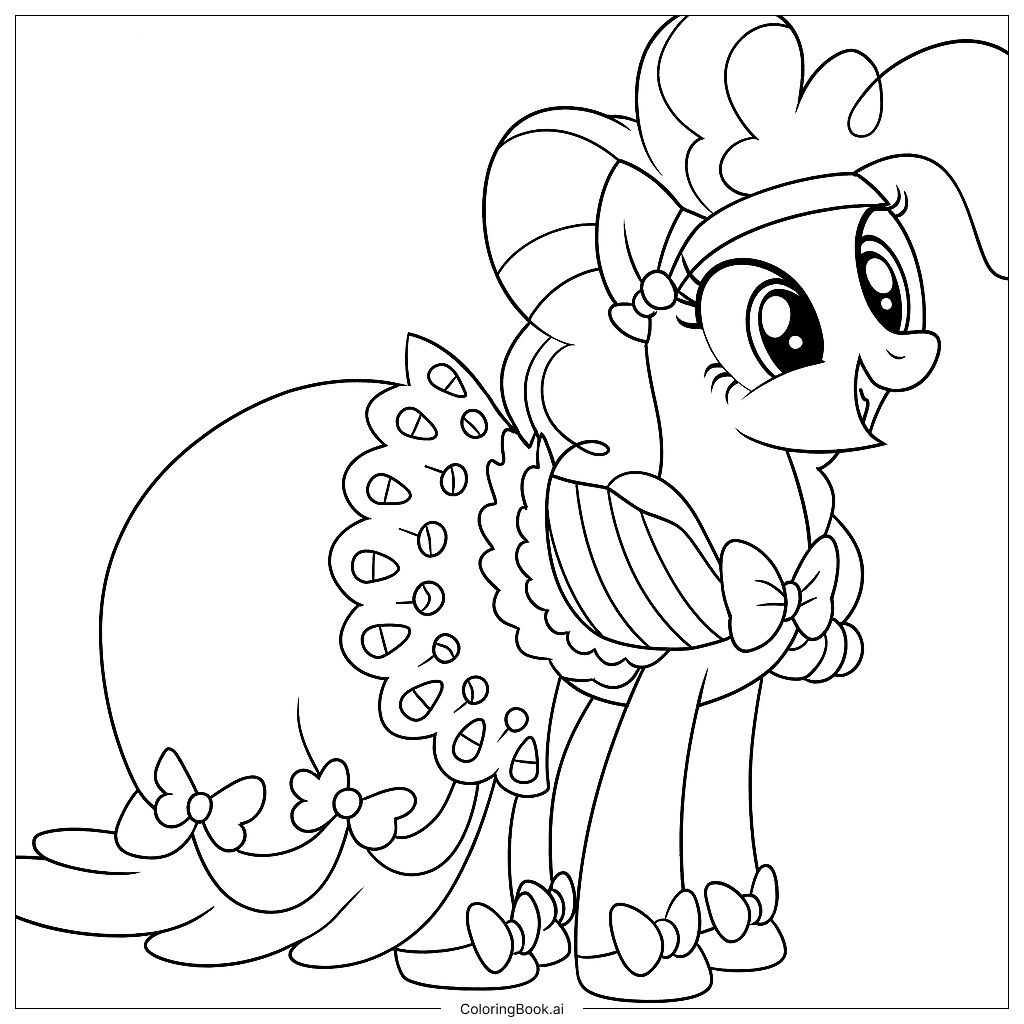  Trang tô màu Pinkie Pie Chi Tiết 