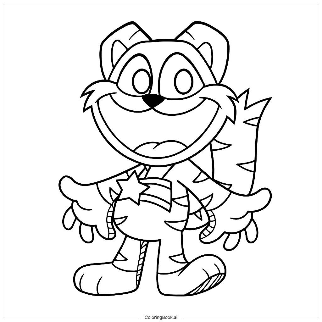 Página para colorir de CandyKitty