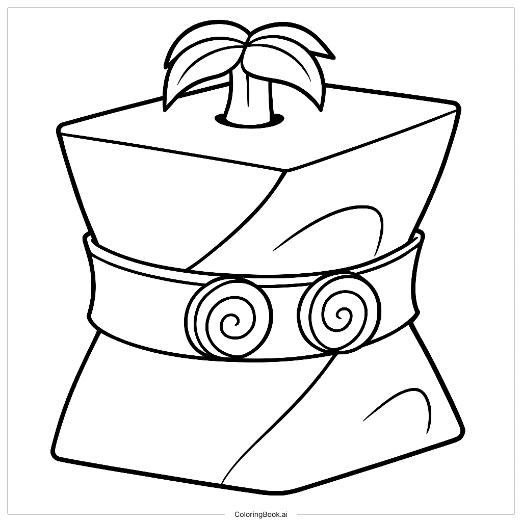 Spin Coloring Page
