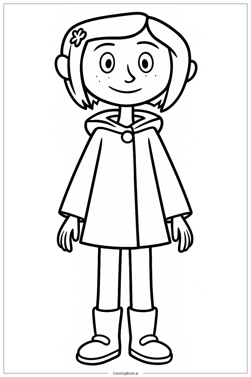 Coraline Jones 在花園裡