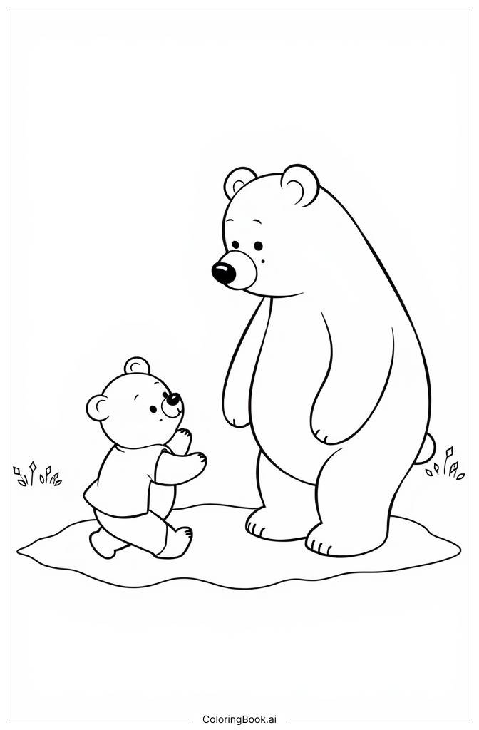  Baby Bear Coloring Page 