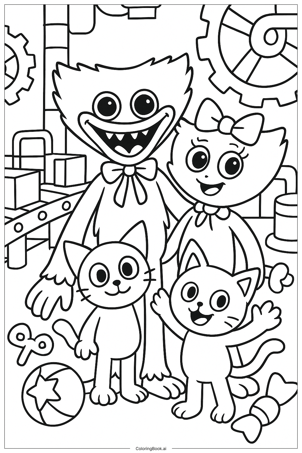 Poppy Playtime Huggy Wuggy And Friends