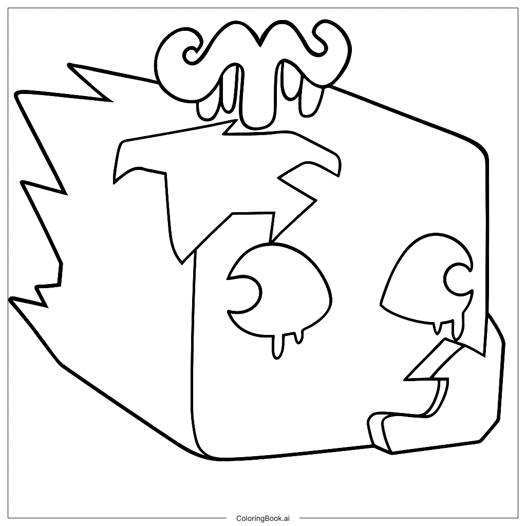 Ice Coloring Page