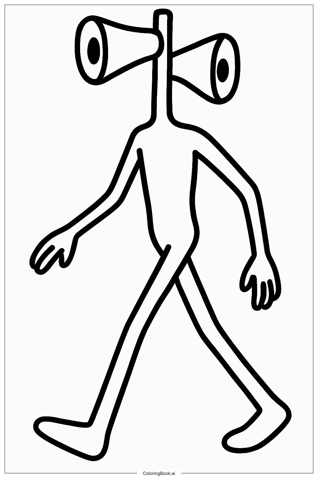 Simple Walking Siren Head