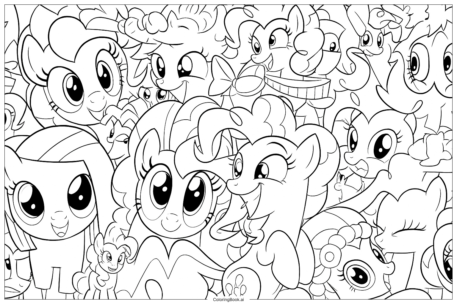  Trang tô màu Pinkie Pie Chi Tiết 
