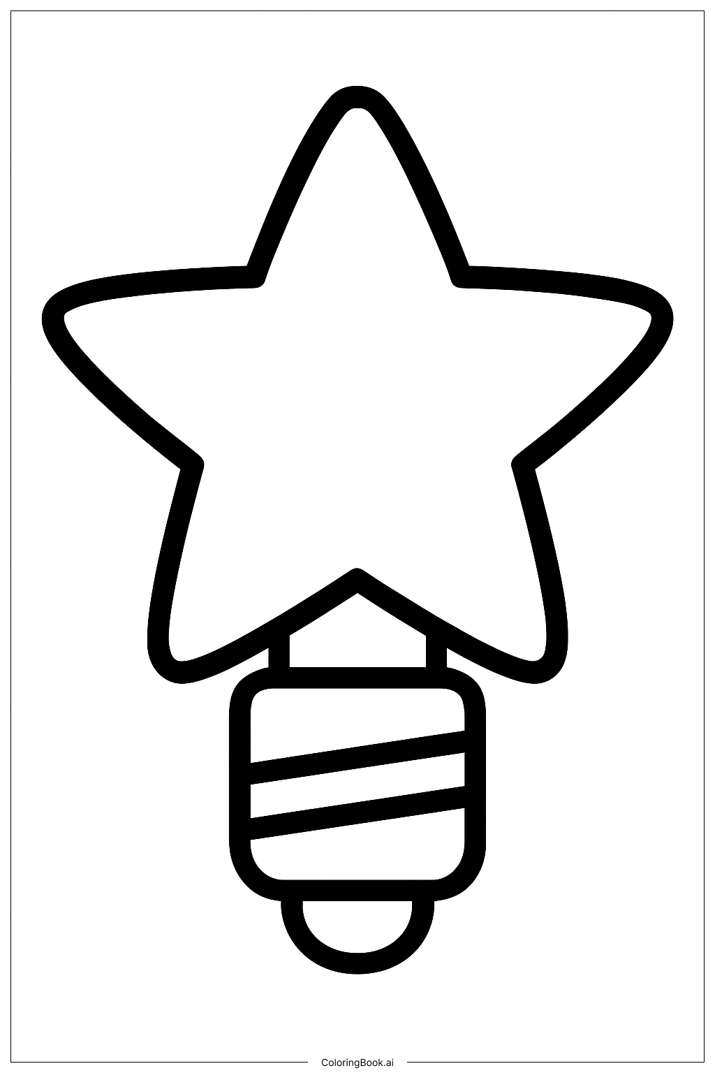 별 모양 크리스마스 전구