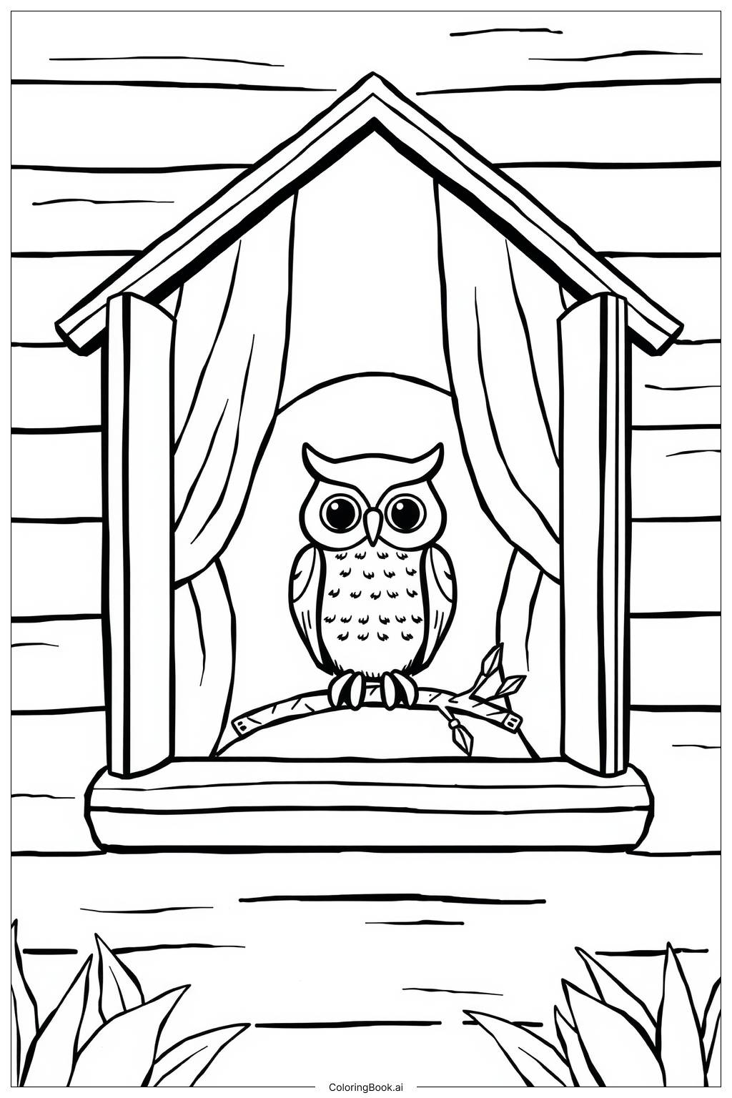  Owl House Window Coloring Page 