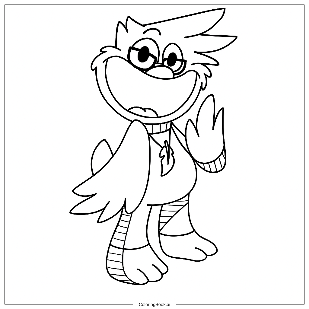 Página para colorir de CleverCrow