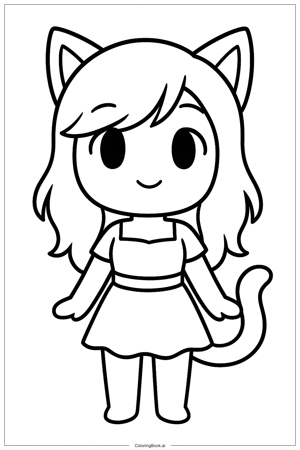  Aphmau As A Cute Meif'wa Coloring Page 