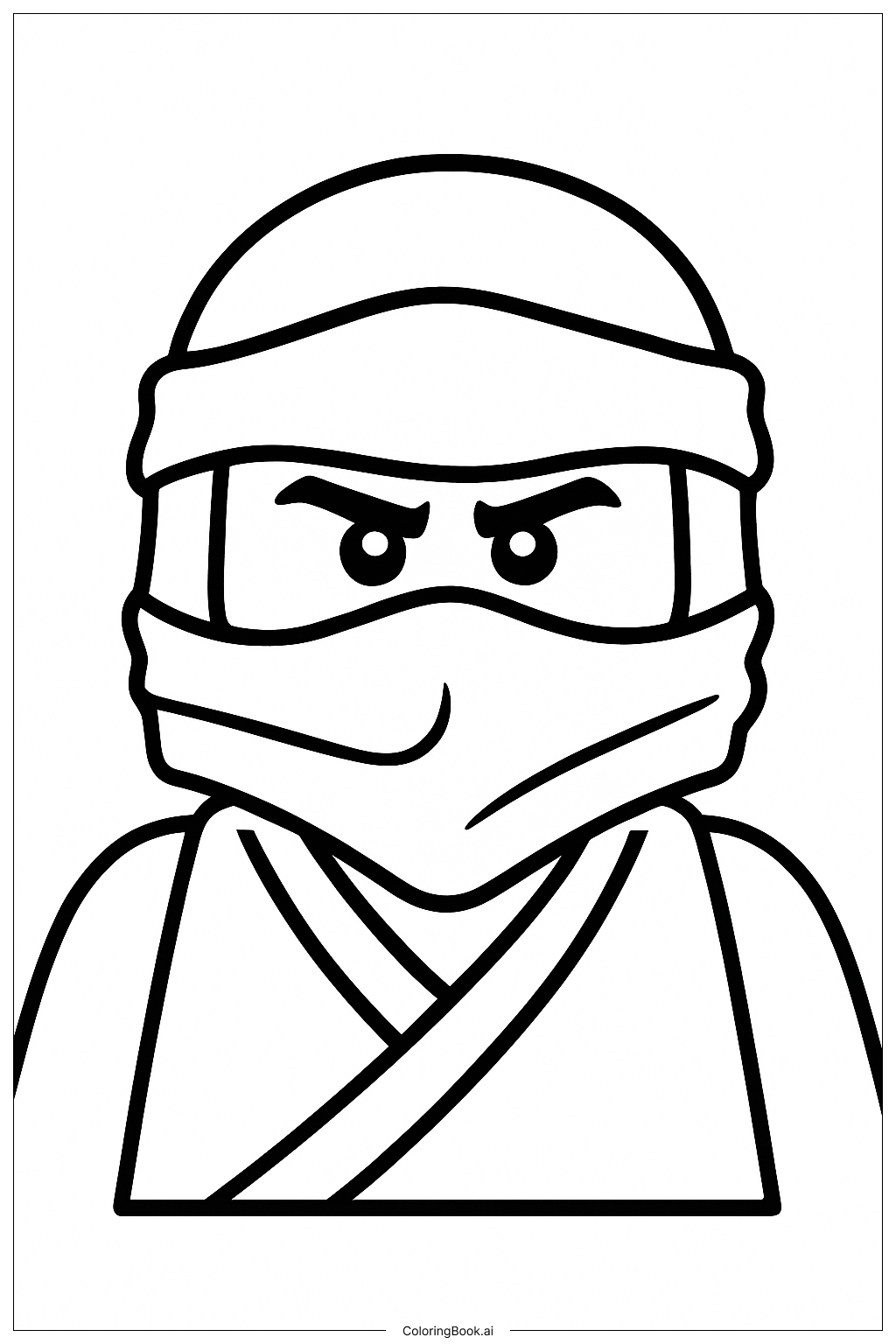  Headshot Of Ninjago Cole Ausmalseite 