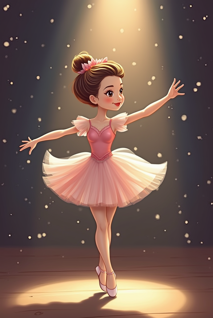 A Delightful Ballerina Ready to Dance and Inspire Creativity