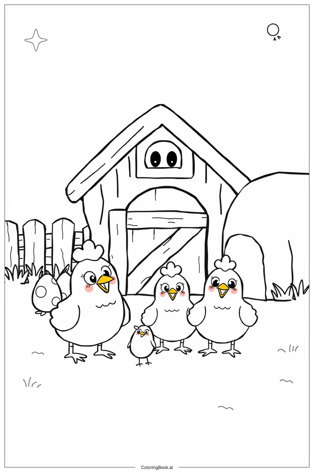 Chicken Run Rescue Coloring Page (Free PDF&PNG Printable)