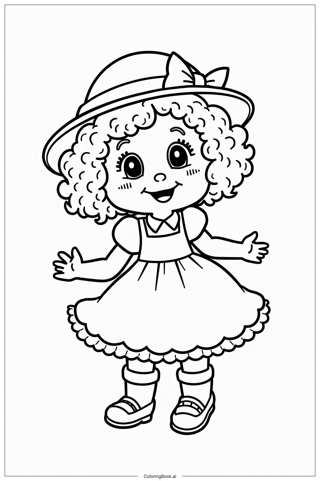  Page de coloriage Fête d'aventures Berry Bitty de la Fraise Sucrée 