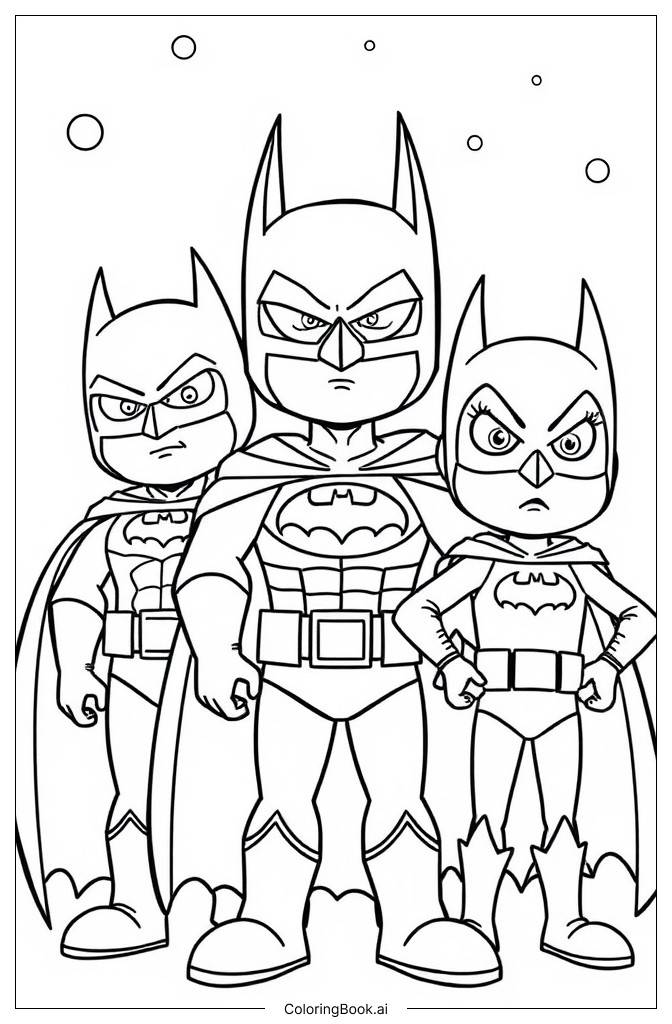  Batman Multiverse Coloring Page 