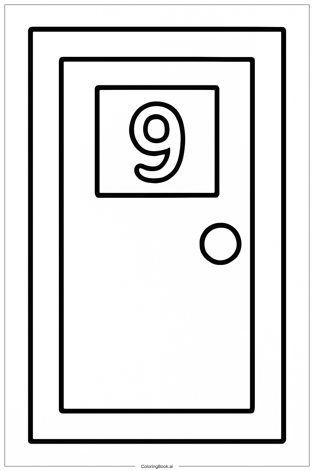  대림절 달력 문 색칠공부 페이지 