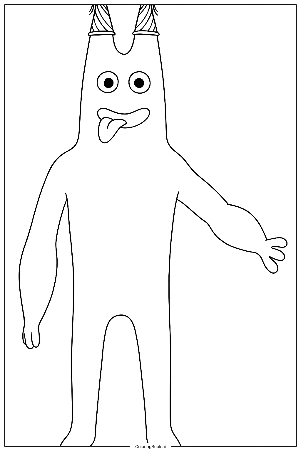 Página para colorear de Banban